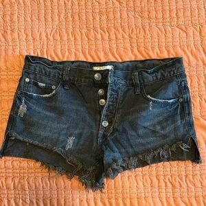 FP Movement by Free People Dark Blue Jean Shorts